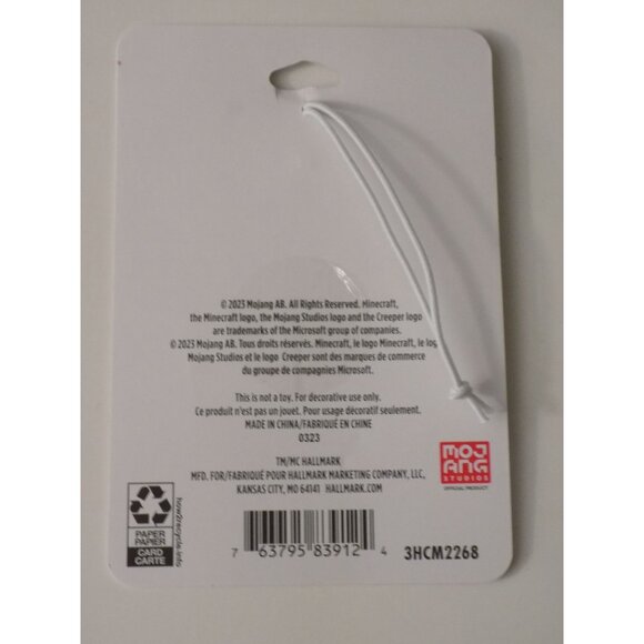 Minecraft Chicken Jockey Hallmark Metal Christmas Tree Ornament - Picture 2 of 3